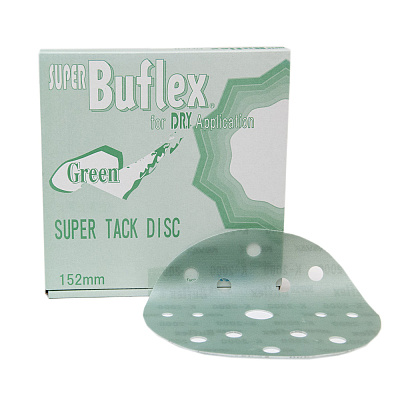 K2000 152мм KOVAX Super Buflex Dry Green Круг шлифовальный на липучке, 15 отверстий 1931565